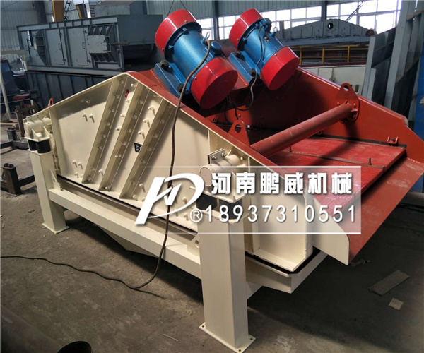 振动电机式脱水振动筛-高效脱水振动筛试机视频